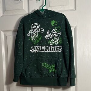 jumping beans Black Minecraft Logo Tee with Neon Green Accents